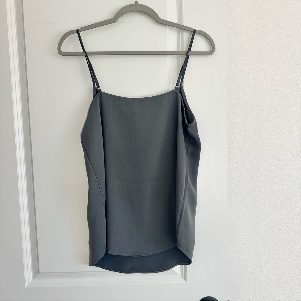J Crew Charcoal Camisole Top - size 6 TALL - Picture 3 of 3